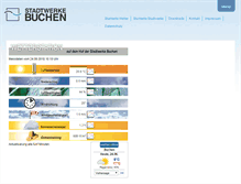 Tablet Screenshot of info.stadtwerke-buchen.de